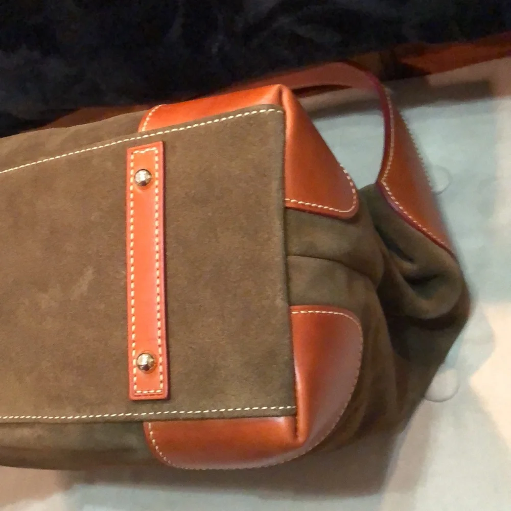 Dooney & Bourke Olive and Tan Hobo Bag Set - Picture 8 of 16